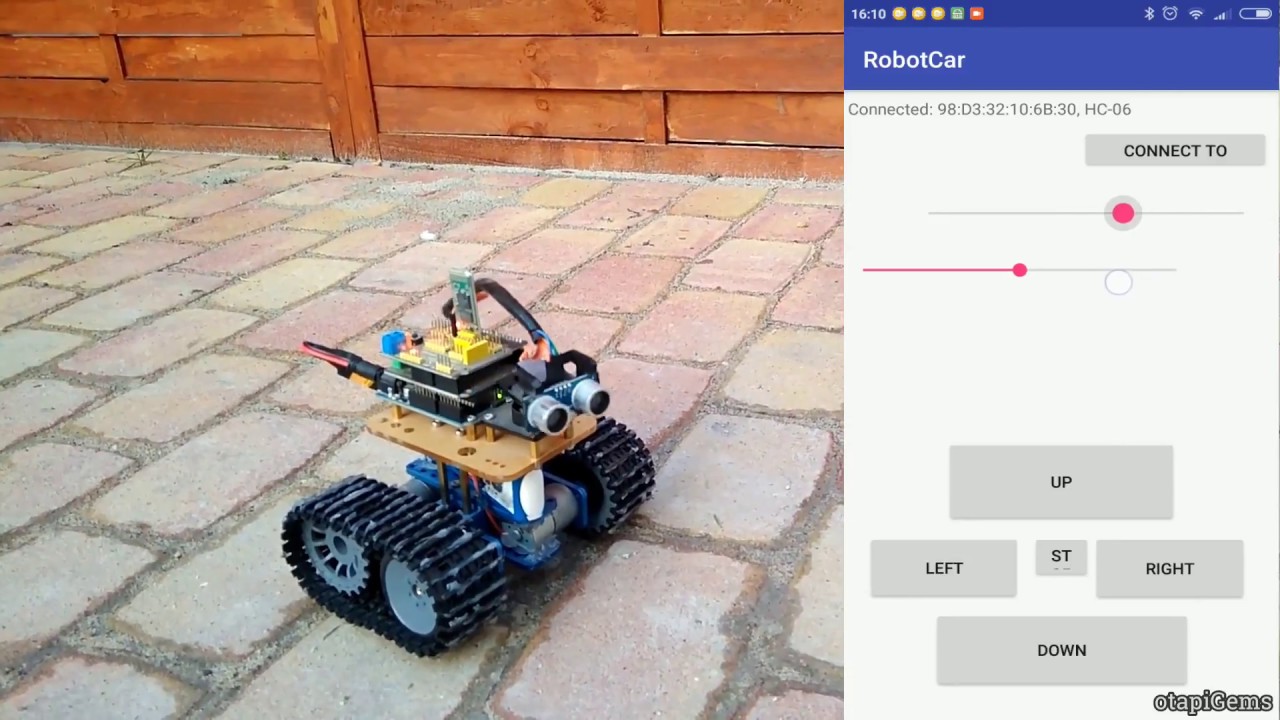 RobotCar - a DIY Android app controlled robot - YouTube