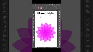 Esey Flower Design in Illustrator #esey #flower #design #adobe #illustrator #quick #shorts