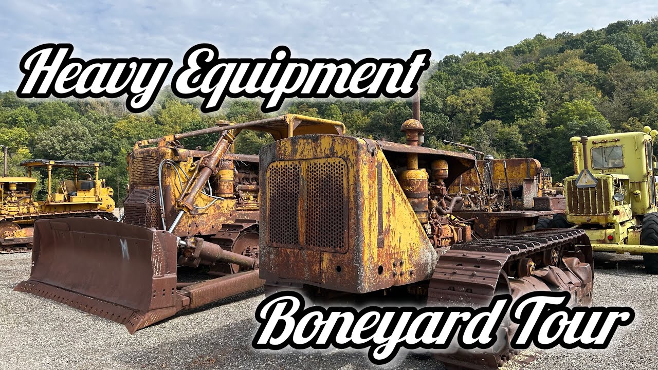 Экскурсия по кладбищу тяжёлой техники! Редкие машины и землеройные машины, которых вы никогда не ...