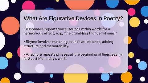 What Are Figurative Devices In Poetry? - Tales And Texts