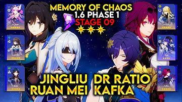 Jingliu Ruan Mei & Dr Ratio Kafka | Memory of Chaos Stage 9 - 3 Stars | Honkai Star Rail 1.6