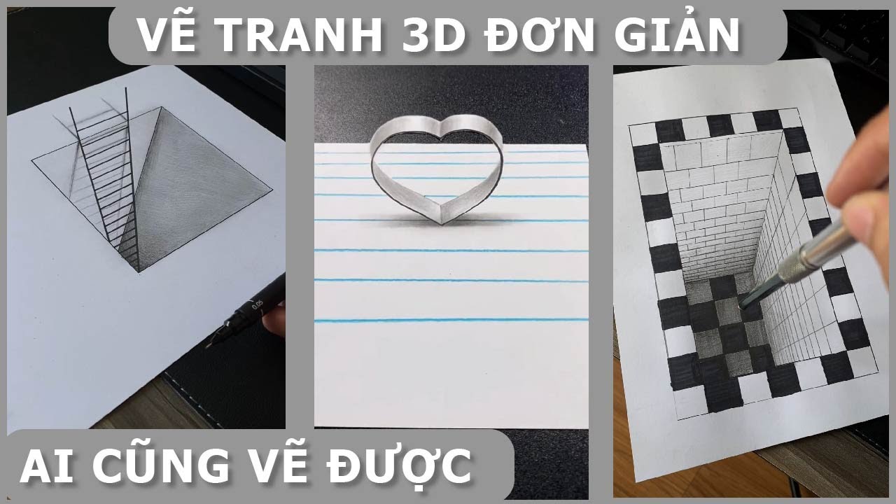 Vẽ 3D là sở thích của các bạn trẻ hiện nay, ngay từ khi ra đời đã tạo ra những bức tranh ấn tượng đến ngỡ ngàng. Hãy đến xem bức tranh 3D đầu tiên của bạn và bắt đầu khám phá thế giới với những kiến thức thú vị.