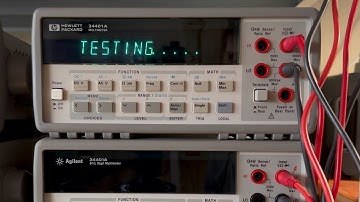 HP 34401A run selftest