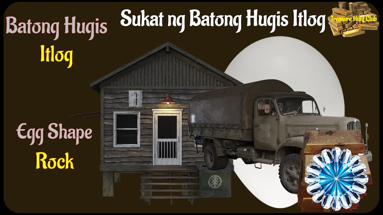 Egg Shape Rock Size (Sukat ng Batong Hugis Itlog) - Philippine Treasure Hunting