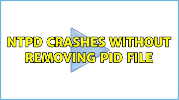 ntpd crashes without removing pid file