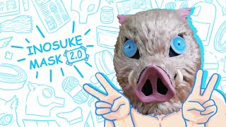 i remade the inosuke mask 2 years later at the cost of my sanity