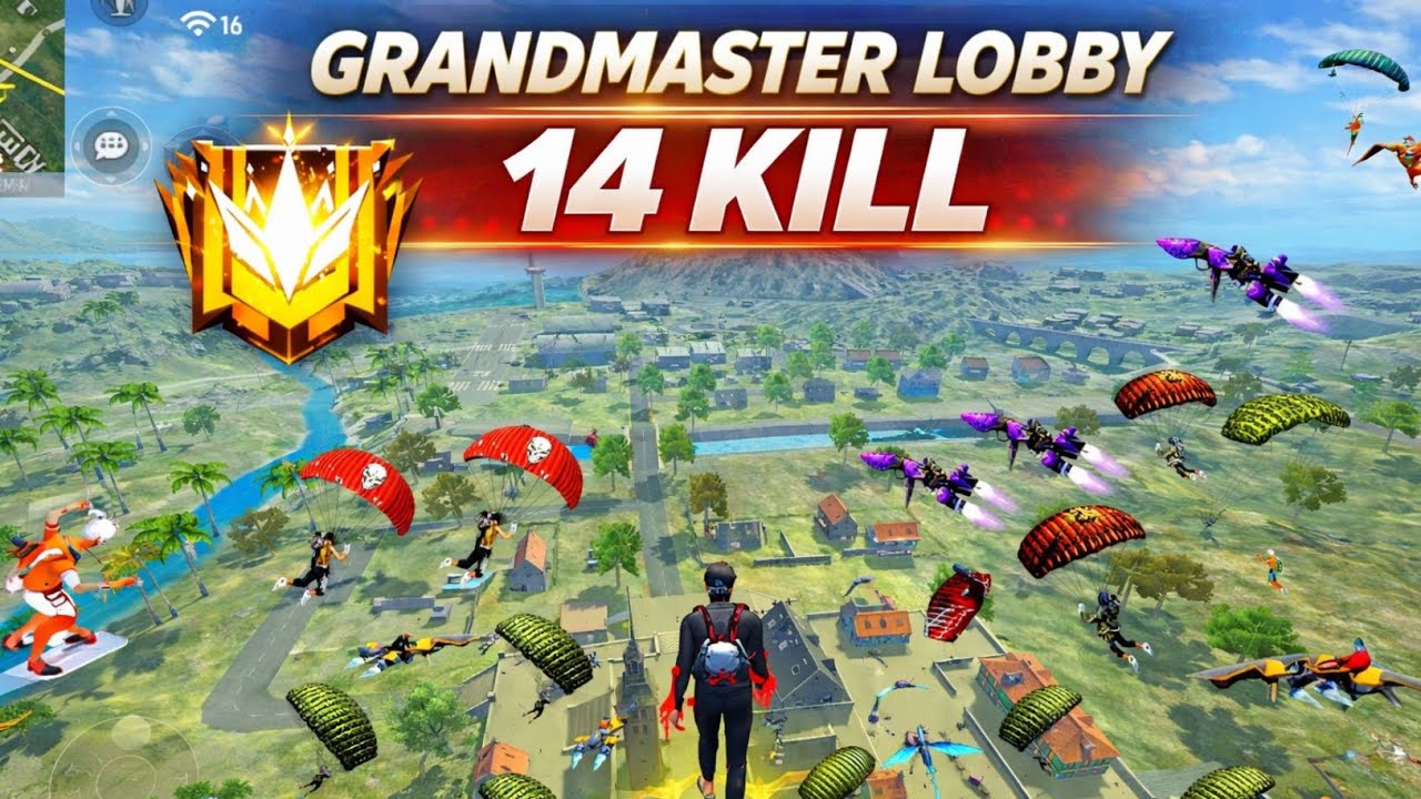 SOLO vs SQUAD 😱 | Grandmaster Rank | BR Hard Lobby 🔥 Free Fire ...