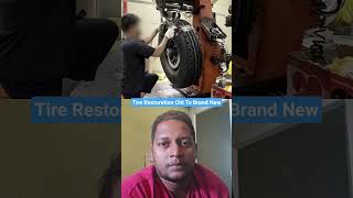 Tire Restoration Old To Brand New #automobile #tips #tire #restoration | #Shorts