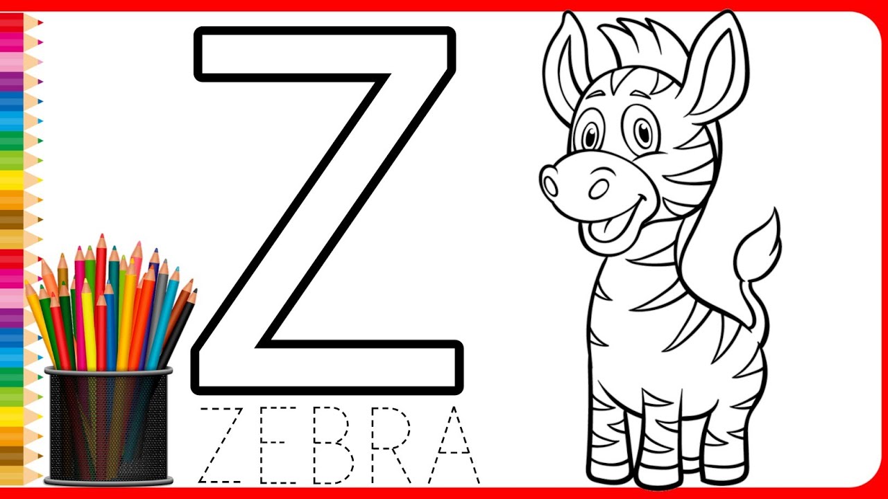 Z For Zebra Drawing How To Draw And Paint The Zebra How To Draw 
