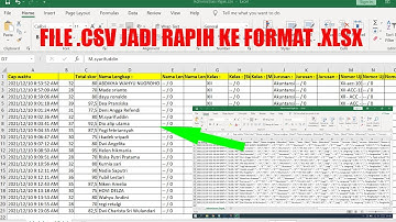 Cara Merubah CSV ke Excel Agar Menjadi Tampilan Kolom dan Rapih