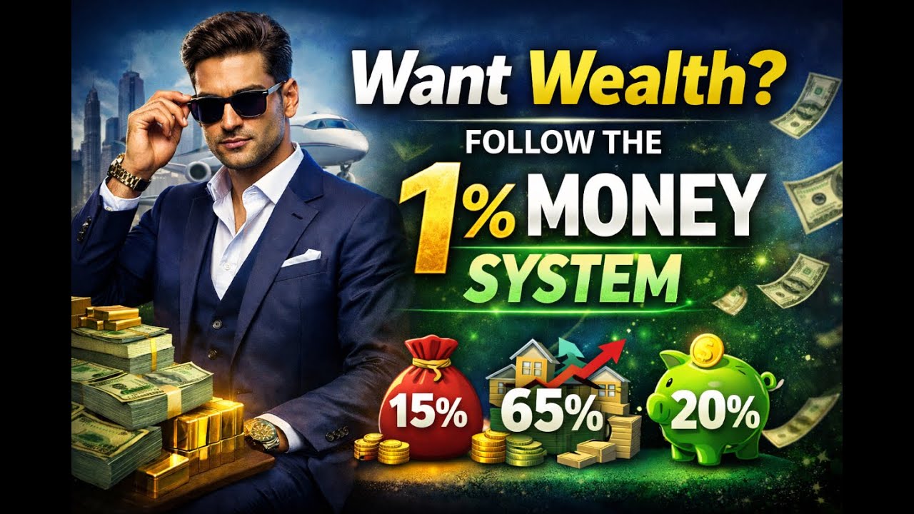 The 15/65/20 Rule of the Rich | Want Wealth? Follow the 1% Money System 15/65/20 rule