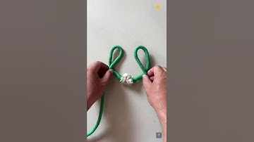 ✅ Repareer elk touw in seconden! Tutorial voor een scheebogenknoop #sterk #trucs