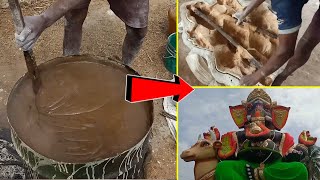 vinayagar making process / ganesh chaturthi 2023 | ganesh idol making with paper gum and glay