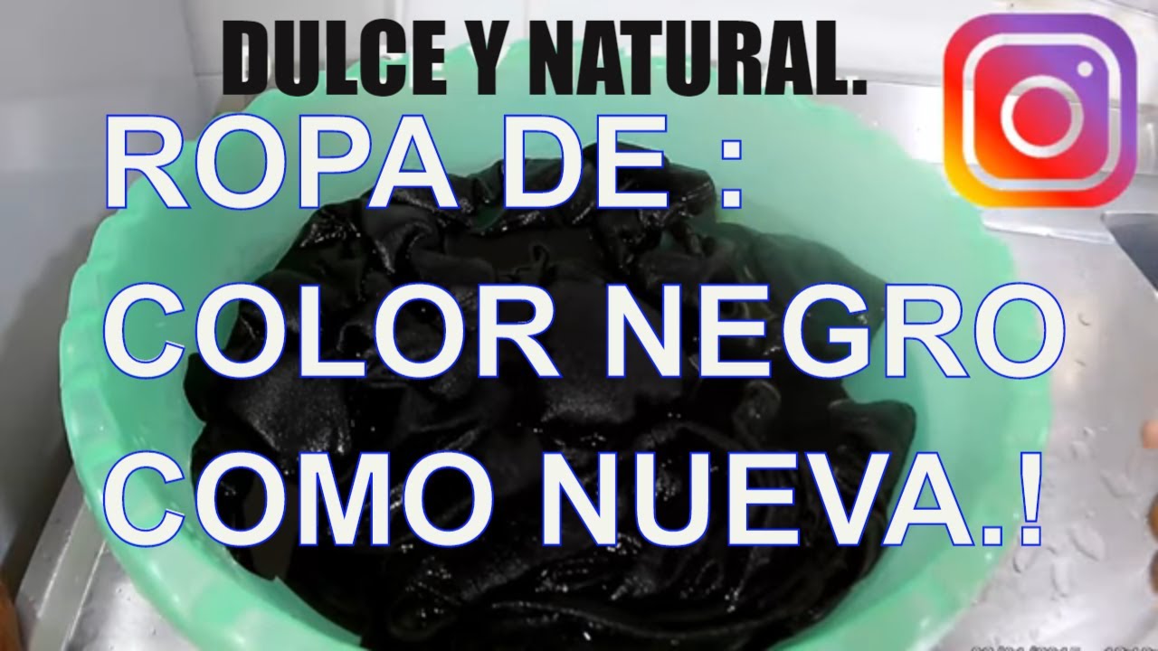 ✓ ROPA NEGRA cómo nueva por muchos años con SAL DE COCINA / Dulce y  Natural. - YouTube