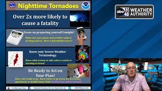 James Spann talks about nighttime tornadoes, and how to be prepared for them