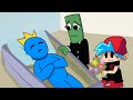 Blue funeral  sad story rainbow friends animation fnf  antoons