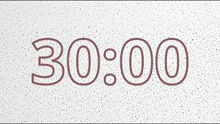 30 Minute Timer Countdown - No Music, No Ads