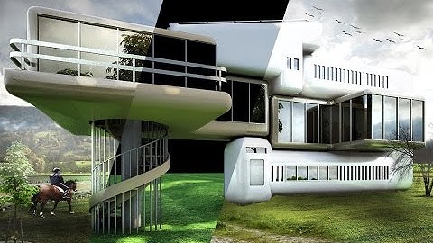 Photoshop Arcviz Tutorial ( Photo realistic rendering ) - Compositing VFB vray channel