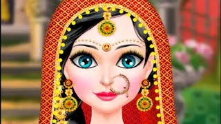 Indian Bridal Doll Fashion Salon Game|Indian makeup dress up gameplay screenshot 1