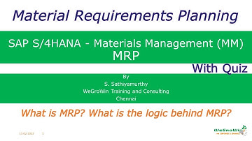 SAP MM | MRP Logic in SAP S/4HANA | How SAP Proposes Procurement & Planning Automatically | 02-29