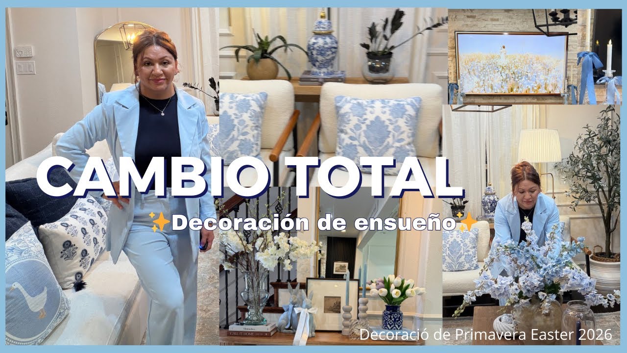 Decoración de Primavera | Así Transformé Mi Sala Para y Quedó Preciosa🐰💙 Easter 2026|Ideas de Easter
