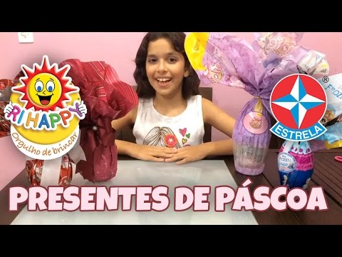 PRESENTES DE PÁSCOA -OVOS COM BORRACHINHAS COLECIONÁVEIS ESTRELA - RI HAPPY