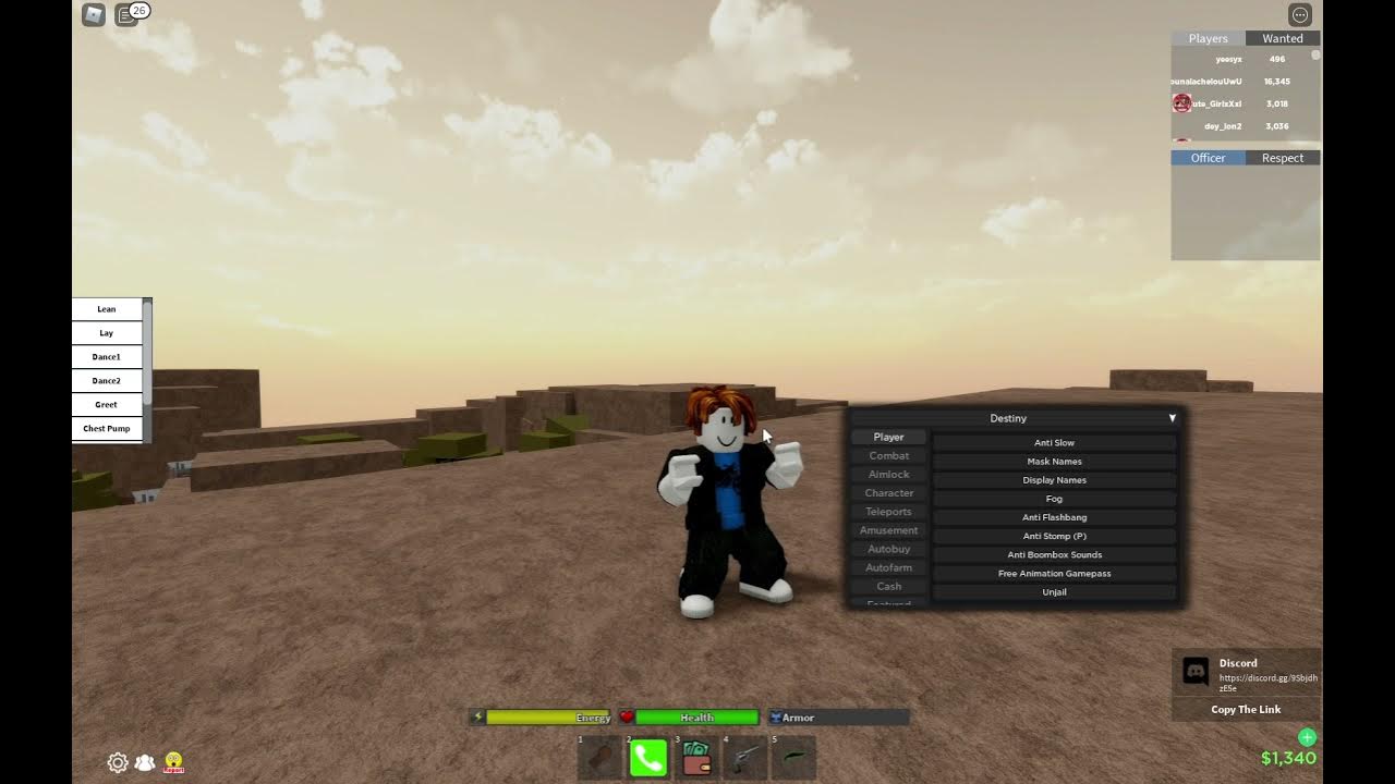 roblox da hood destiny script op script pastebin YouTube