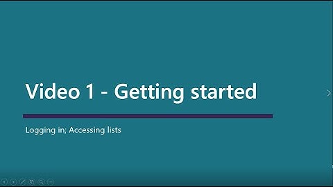 Reading lists video 1 - Getting started