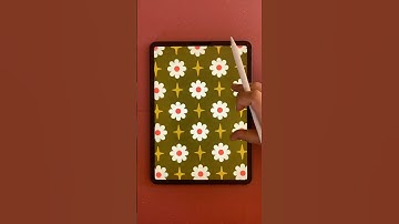 Flowers and stars ✨ #procreate #procreateartist #drawingideas #seamlesspattern #patternmaking