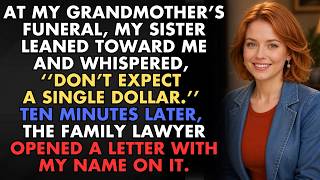 At My Grandmother’s Funeral, My Sister Said I’d Get Nothing — Then the Lawyer Read One Final Letter