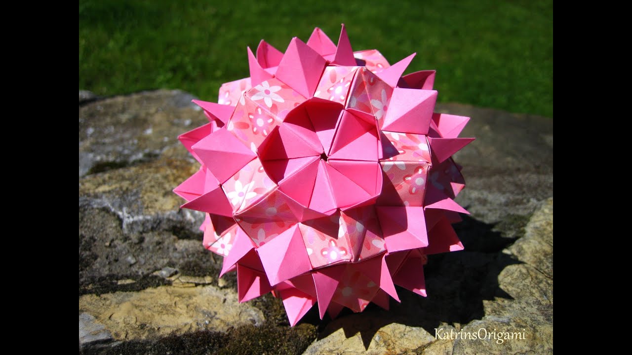 Origami Queen`s Crown Kusudama YouTube