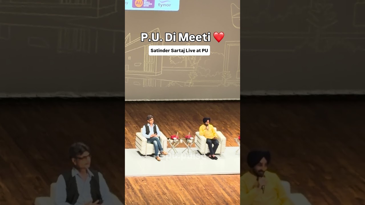 Satinder Sartaaj Performs 'PU Di Mitti' 💖| Live at Panjab University🙏🏻 #PUDiMitti #Shorts #satinder