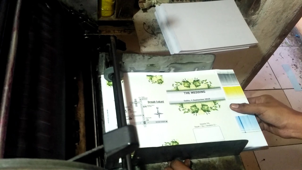 Cetak Undangan Full Color Dengan Mesin Offset Toko Youtube