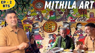 Ep 2 Bts - Mithila Art At Madhubani Railway Station Bihar Village Visit To Explore Paintings