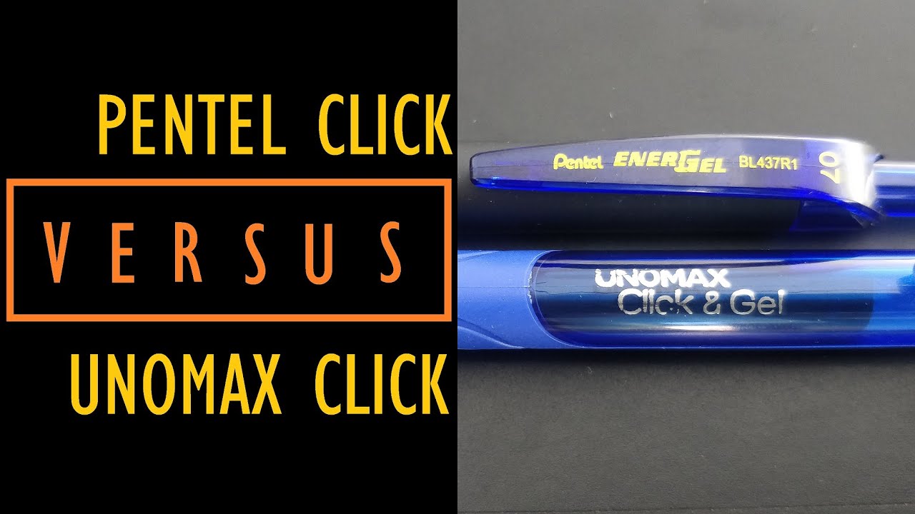 BEST Click Bold Gel Pen Pentel Click Gel or Unomax Click Gel lets find