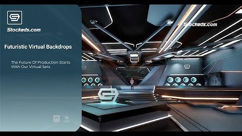 FUTURISTIC TALKSHOW OHFY | Unreal Engine Corporate Virtual Set | Integrated With Aximmetry