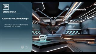 FUTURISTIC TALKSHOW OHFY | Unreal Engine Corporate Virtual Set | Integrated With Aximmetry