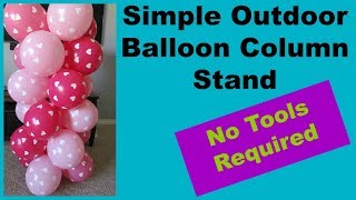 Simple Outside Balloon Column Stand
