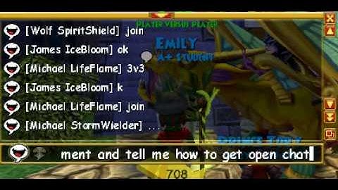 Open Chat wizard101