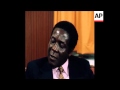 SYND 12 12 76 BLACK NATIONALIST MUGABE TALKS ON BREAKDOWN OF RHODESIA CONFERENCE