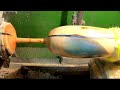woodturning the cup part  1