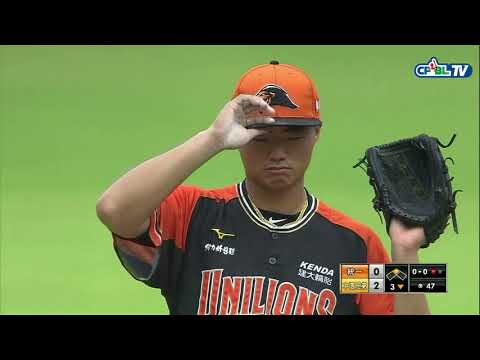 08/25 統一 vs 兄弟 (午場) 三局下，恭喜彭政閔300二安達成！兄弟連續兩支的二壘安打換回了一分