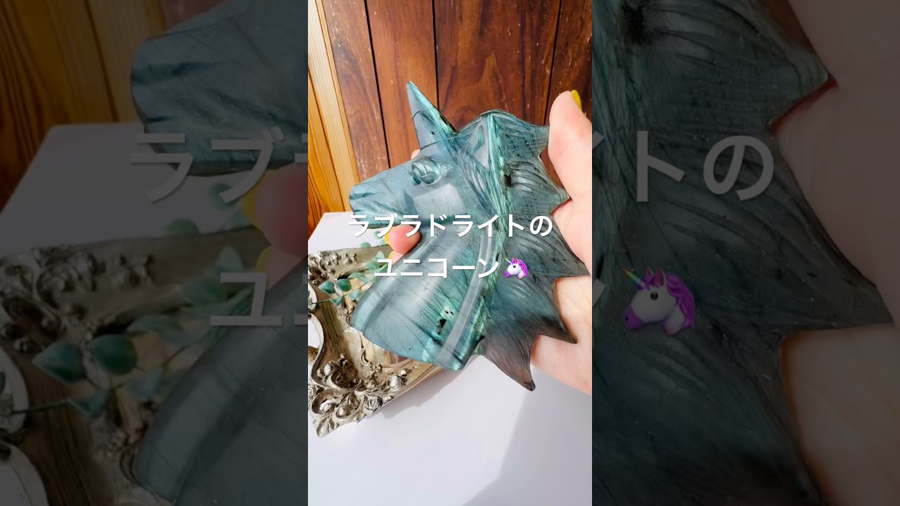 ラブラドライトのユニコーン🦄】 #パワーストーン #crystals #天然石