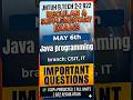 👉🏼JNTUH B.Tech 2-2 Java Important Questions 2026 | Regular/Supply Exams 👍🏼