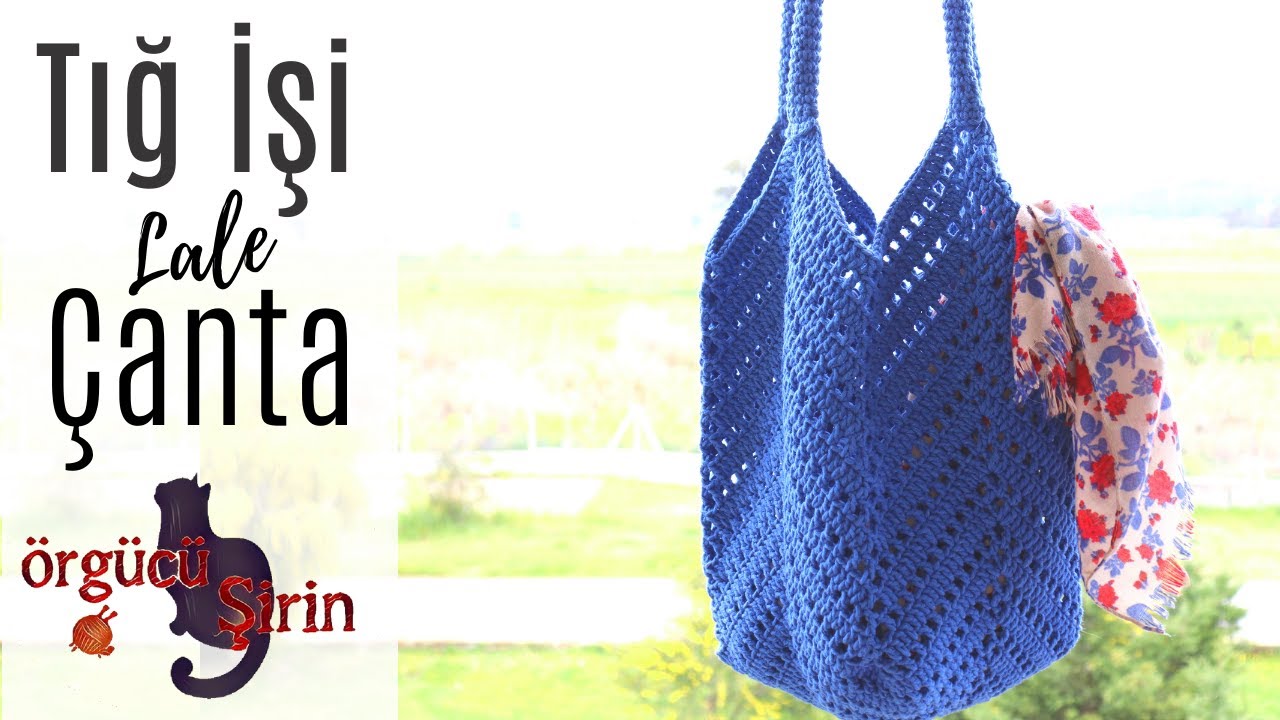 Tığ İşi Kolay Lale Çanta Yapımı / Örgü Modelleri