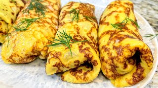 Обалденные Блины с Потрясающей начинкой! Невероятно Вкусно и Просто. Рецепт блинов на молоке от Вани