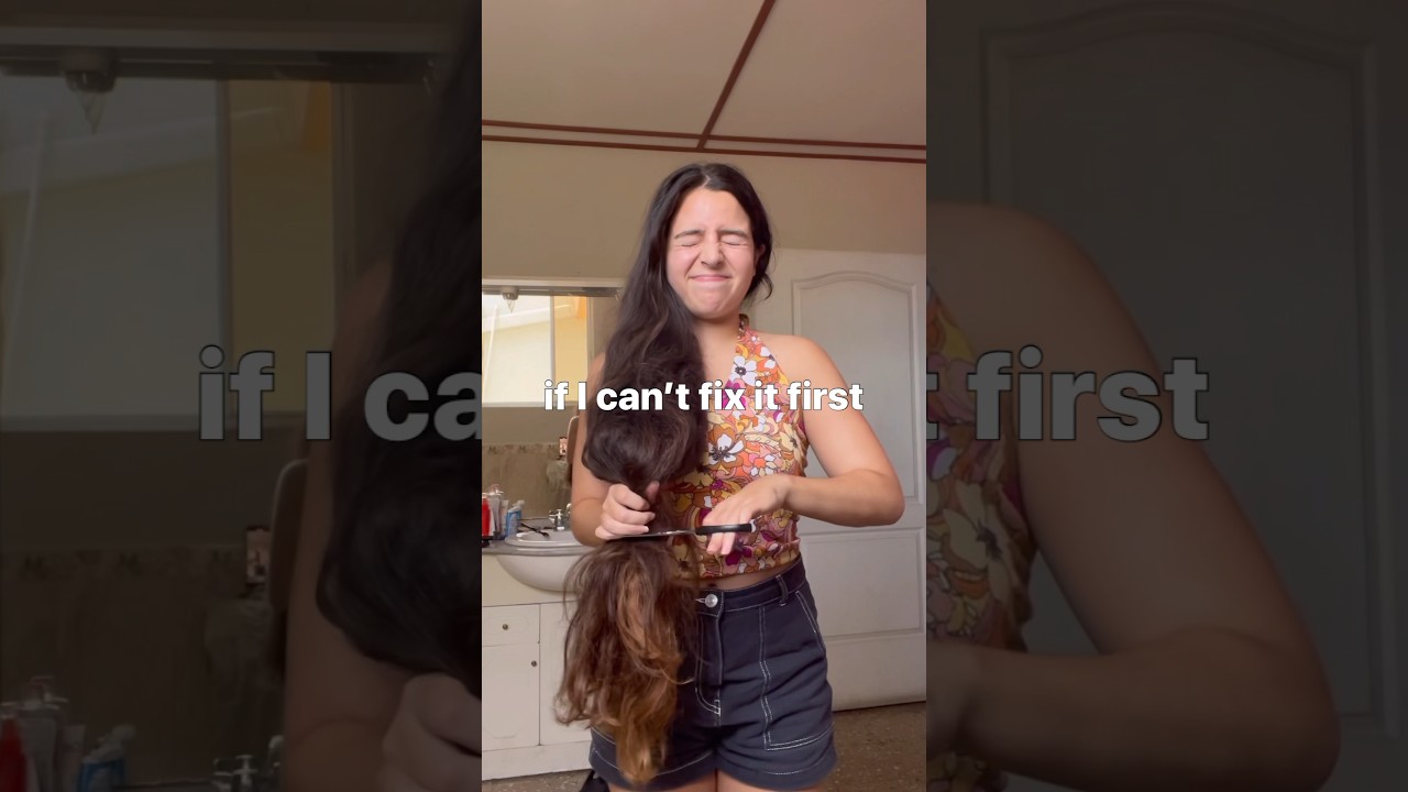 Trying to save my long hair pt.1 #hair #haircare #haircut #hairgrowth #longhair