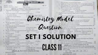 Chemistry Model Questions Solution Set 1