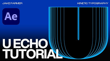 Recreating "U" Echo Text Animation - Kinetic Typography | After Effects Tutorial