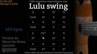 Lulu Swing (160 bpm) - Gypsy jazz Backing track / Jazz manouche chords